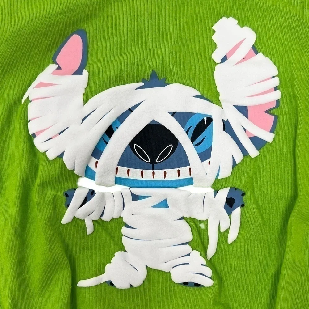 Disney Green Mummy Stitch Long Sleeve Bodysuit